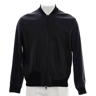 Louis Vuitton Men's Reversible Bomber Jacket Leather and Nylon Black  197807209