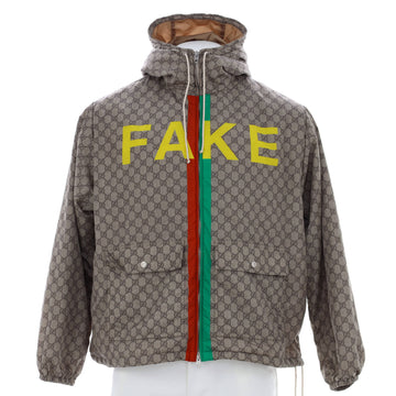 Gucci Men's Fake/Not Windbreaker Printed GG Polyamide