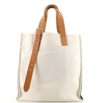 Hermes Etriviere Shopping Tote Toile and Leather