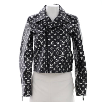 Louis Vuitton Women's Biker Jacket Monogram Printed Leather