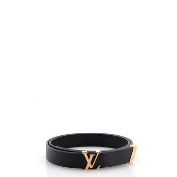 Louis Vuitton LV Initiales Belt Embossed Calfskin Thin
