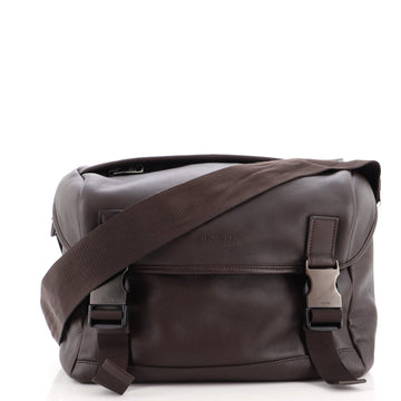 Prada Double Buckle Flap Camera Bag Soft Calf Medium