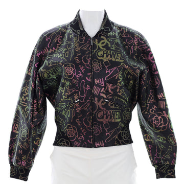 Chanel Women's Paris-New York Graffiti Jacket Printed Leather