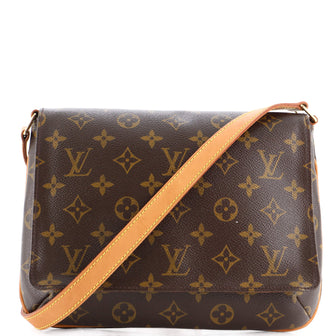 Louis Vuitton Musette Tango Handbag Monogram Canvas