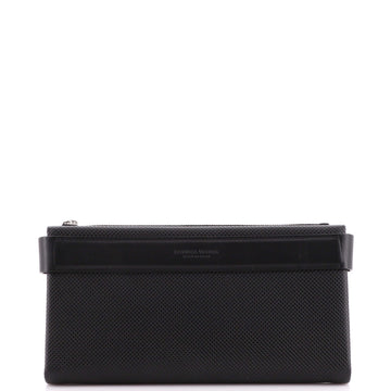 Bottega Veneta Marco Polo Folded Continental Wallet Textured Leather