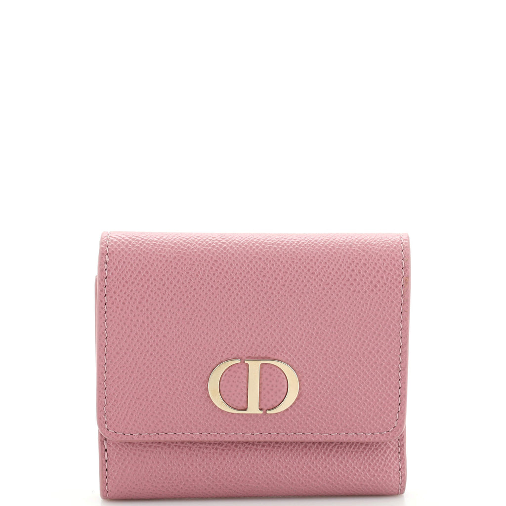 30 montaigne leather wallet Dior Pink in Leather - 26346851