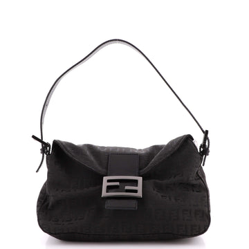 Fendi Double Flap Bag Zucchino Canvas Medium