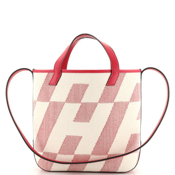 Hermes Cabas H en Biais Tote Canvas with Leather 27