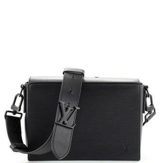 Louis Vuitton Black Epi Leather Flap Messenger Bag
