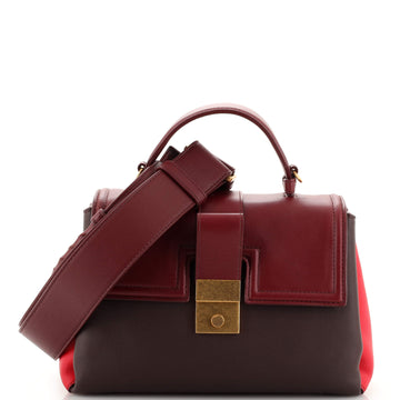 Bottega Veneta Piazza Top Handle Bag Leather with Intrecciato Detail Small