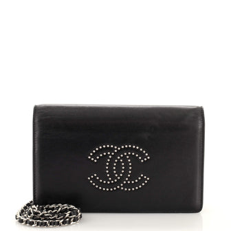 Chanel Timeless Wallet on Chain Studded Leather