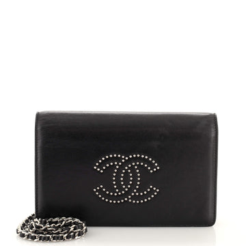 Chanel Timeless Wallet on Chain Studded Leather