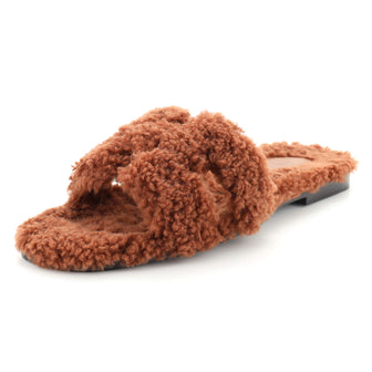 Hermes Women's Oran Sandals Woolskin
