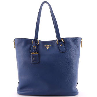 Prada Side Zip Shopper Tote Vitello Daino Large