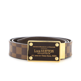 Louis Vuitton Inventeur Belt Damier Medium