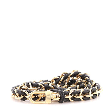 Louis Vuitton Multi Pochette Accessoires Woven Chain Strap Leather and Metal
