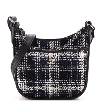 Chanel Jungle Stroll Hobo Quilted Tweed with Leather Small