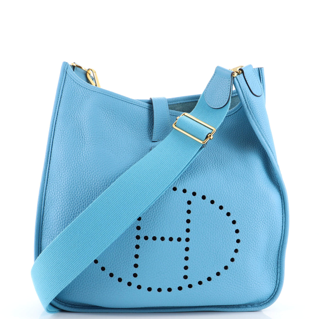 Hermes Evelyne Bag Gen III Clemence PM Blue 1979691