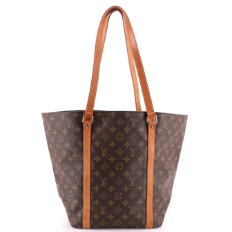 Louis Vuitton Shopping Sac Handbag Monogram Canvas MM