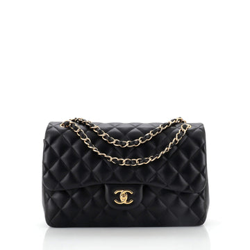Chanel Classic Double Flap Bag Quilted Lambskin Jumbo
