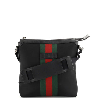 Gucci Web Messenger Bag Techno Canvas Small