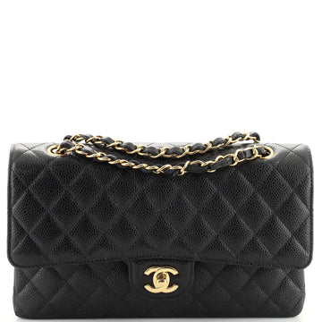 Chanel Classic Double Flap Bag Quilted Caviar Medium