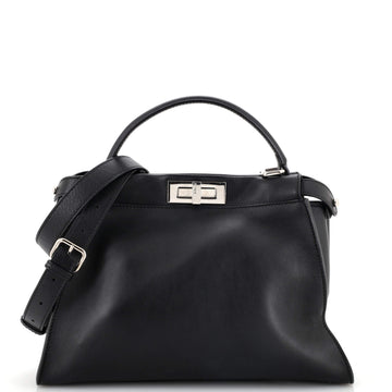 Fendi Monster Peekaboo Bag Calfskin and Python Regular