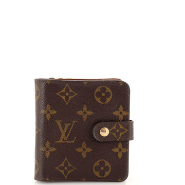 Louis Vuitton Compact Zippe Wallet Monogram Canvas