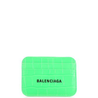 Balenciaga Everyday Cash Card Holder Printed Leather