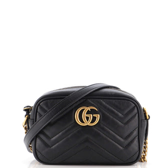 Gucci GG Marmont Shoulder Bag Matelasse Leather Mini