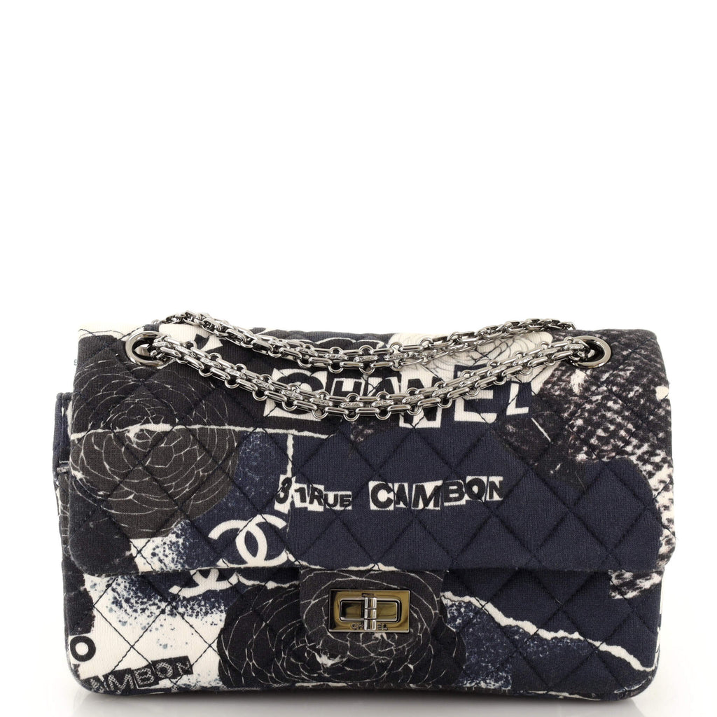 Chanel Reissue 2.55 Flap Bag Quilted Denim 225 Blue 624631