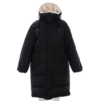 Moncler Women's Erysimum Reversible Puffer Coat Quilted Nylon with Down