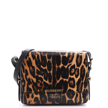 Burberry Grace Flap Bag Printed Leather Medium