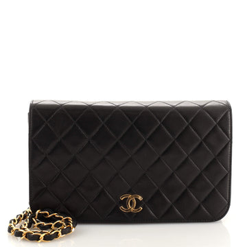 Chanel Vintage Full Flap Bag Quilted Lambskin Medium