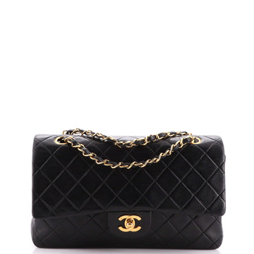 Chanel Vintage Classic Double Flap Bag Quilted Lambskin Medium