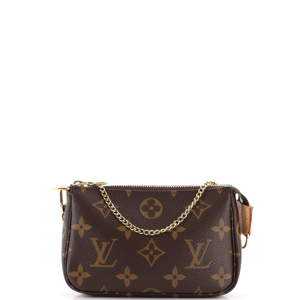 Pochette accessoire leather mini bag Louis Vuitton Brown in Leather -  35799019