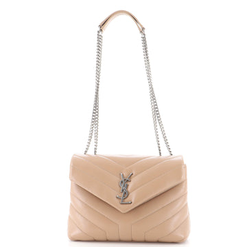 Saint Laurent LouLou Shoulder Bag Matelasse Chevron Leather Small