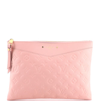 Louis Vuitton Daily Pouch Monogram Empreinte Leather Pink
