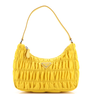 Prada Hobo Tessuto Gaufre with Saffiano Mini