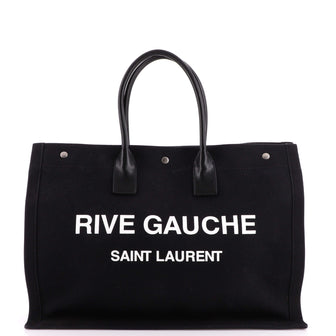 Saint Laurent Rive Gauche Shopper Tote Canvas Large