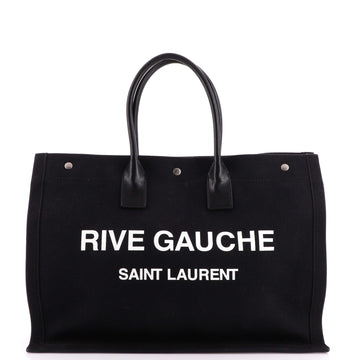 Saint Laurent Rive Gauche Shopper Tote Canvas Large