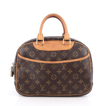 Louis Vuitton Trouville Handbag Monogram Canvas Brown 1981502