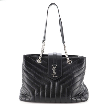 Saint Laurent LouLou Tote Matelasse Chevron Leather Large