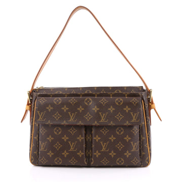 Louis Vuitton Viva Cite Handbag Monogram Canvas GM Brown 1981701