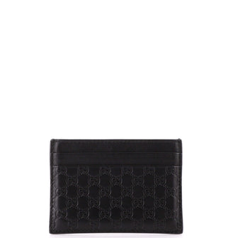 Gucci Card Holder (Outlet) Microguccissima Leather
