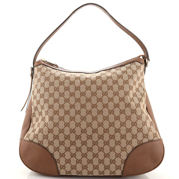 Gucci Bree Hobo (Outlet) GG Canvas with Leather Large
