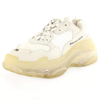 Women's Triple S Sneakers Fabric and Mesh with Leather