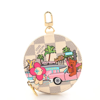 Louis Vuitton Round Coin Purse Limited Edition Vivienne Xmas Damier