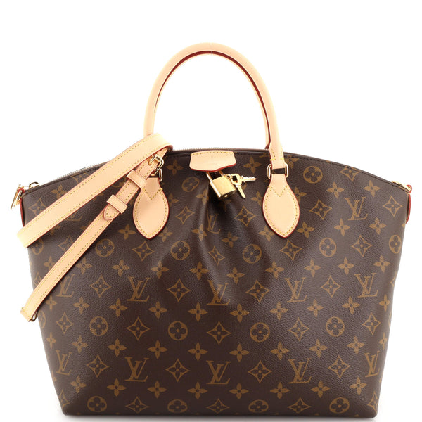 Louis Vuitton Boetie Tote MM Brown Leather for sale online
