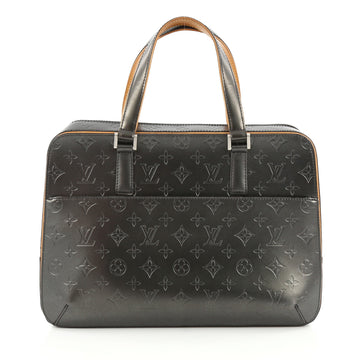 Louis Vuitton Mat Malden Handbag Monogram Vernis Gray 1982206